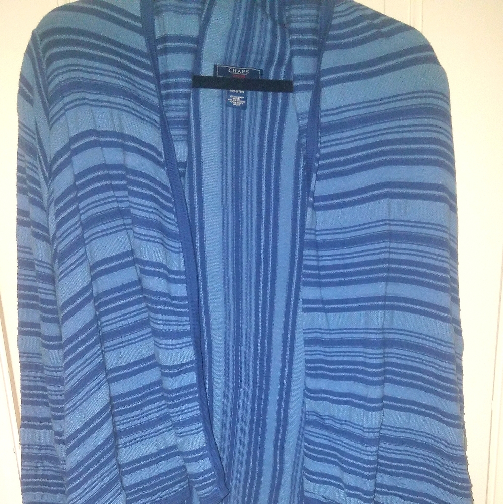 Womens Chaps Open Front Draped Cardigan